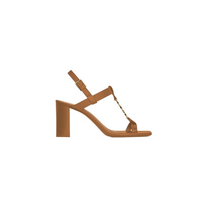 YSL CASSANDRA SANDALS IN SMOOTH LEATHER 658198DWETT1000